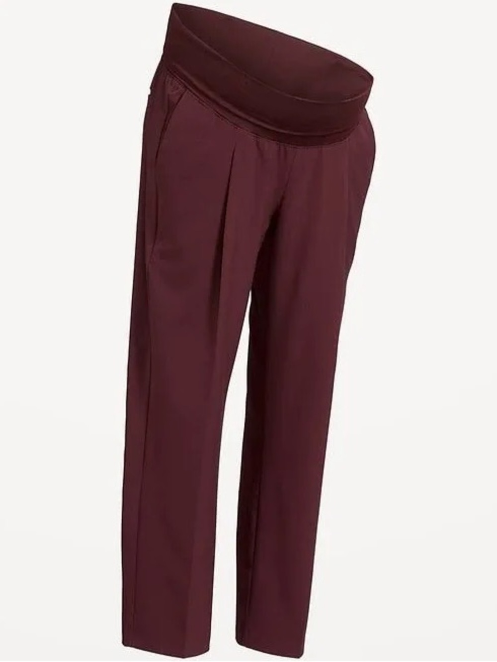 Old Navy Pleated Pull-On Trousers in Burgundy